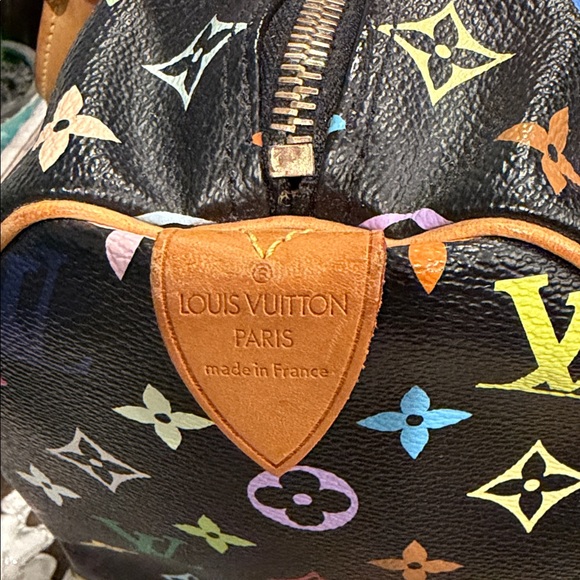 🔥Authentic Louis Vuitton speedy Takashi Murakami multi color Bag size 30 - Picture 6 of 17